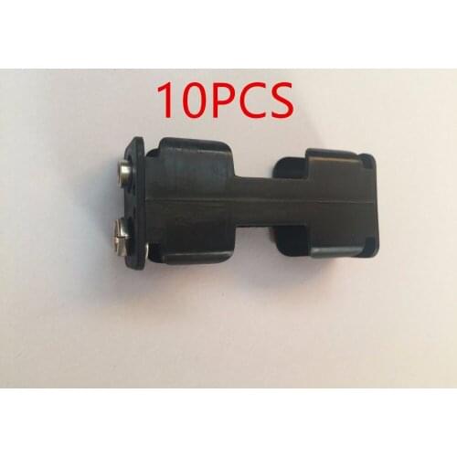 10PCS 2*AA 3V Battery Pack Plastic Container Battery Plastic Housing AA Battery Storage Box ,With 9V male and female buckle