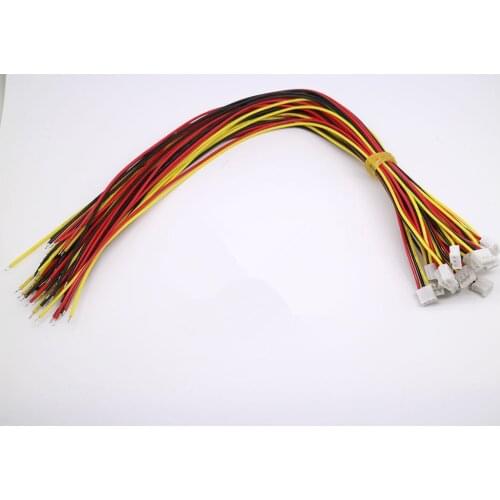 100 SETS Mini Micro JST-PH 3-Pin Connector plug with Wires Cables 150MM