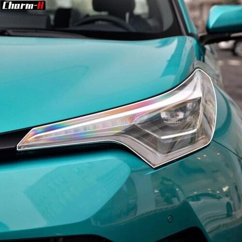 2 Pcs Car Headlight Protective Film Protection Transparent TPU Decal Sticker for Toyota CHR 2018 2019 2020 AX10 Accessories