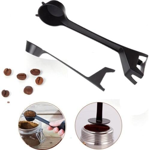 2 In 1 Coffee Spoon Standard Quantitative Measuring Spoon Bean Scoop Powder Press Scoop Coffee Machine Accessories Kitchen Tools