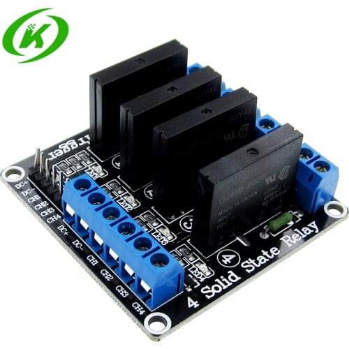 4 Channel 5V DC Relay Module Solid State High Level SSR AVR DSP
