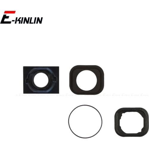 5pcs For iPhone 4 4S 5 5S 5C SE 2020 6 7 6S 8 Plus Home Button Glue Adhesive Rubber Gasket Sticker Holder Replacement Parts
