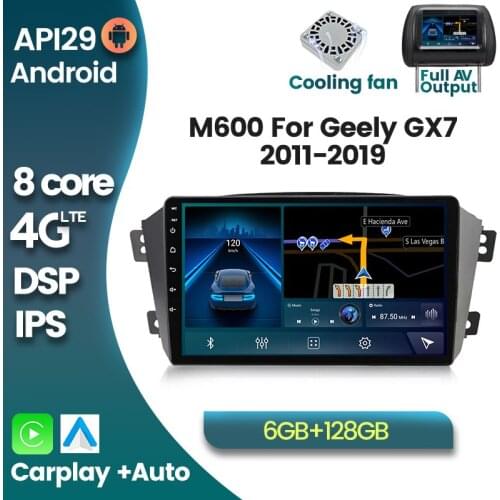 8 Cores Android 10 4G LTE Car Radio Multimedia GPS Player for Geely Emgrand X7 GX7 EX7 Autoradio Navigation 2 DIN No DVD WIFI BT