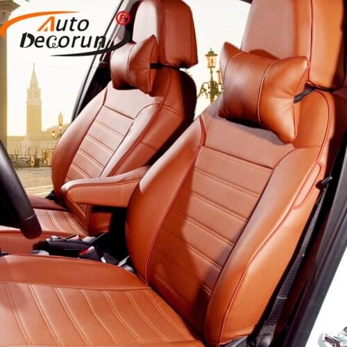 AutoDecorun PU leather Custom fit seat covers for Buick Encore 2017 seat cover accessories car seats cushion supports 16PCS/Sets