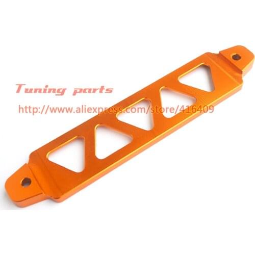 Free Shipping Gold Battery Tie Down Aluminum Universal Battery Holder Pitch-Row 19cm With Sticker