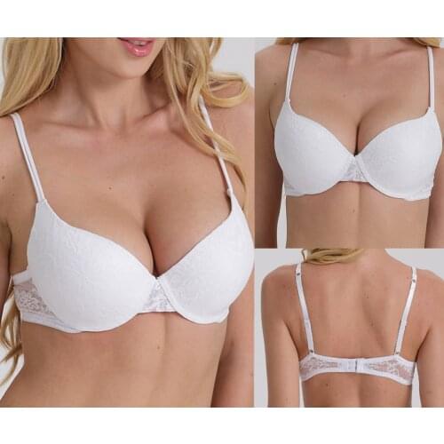 New Ladies Lingerie bra for women Push Up Lace sexy 32 34 36 38 40 42 44 A B C D E Bras Plunge Embroidery Underwire Bralette Top