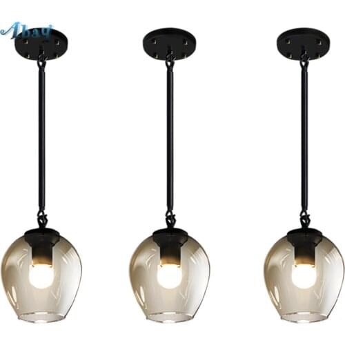 Designer American Retro Magic Bean Pendant Lights Dining Room Nordic Iron Bedroom Restaurant Bar Blown Glass Lamps De Fixtures