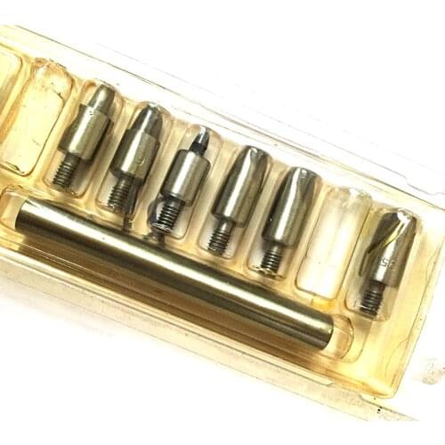 Oval hole cutter punch tool die use with universal hand press different sizes