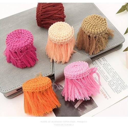 10 Yards 4cm National Wind Exhaust Tassels Lace Materials Wedding Sewing Craft DIY Petticoat Shoes Hats Tiara Accessories