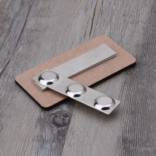 10Pcs DIY Sublimation Blanks Magnetic Business Name Tag for Heat Transfer Printable Name Label Magnetic ID Name Tags Kit