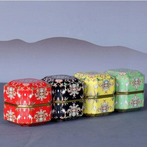 Diamond Shape Mini Tin Tea Coffee Candy Storage Box Metal Case Wedding Party