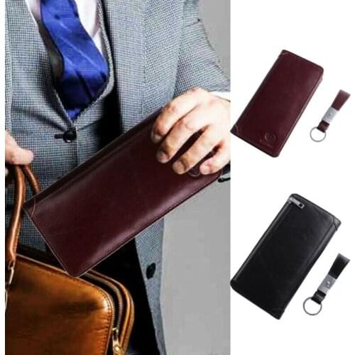 Men Leather Bifold Wallet Multi ID Credit Cards Holder Mini Purse Money Clip New
