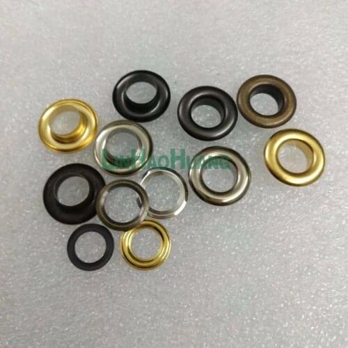 Wholesale 400sets/lot 8mm inner metal brass eyelets with washer small round metal grommets nickle/Black/Bronze/Gold +tools