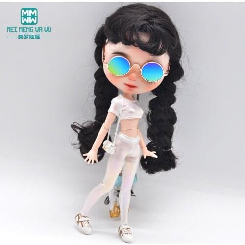 Fits Blyth Azone OB23 OB24 FR 1/8 Doll clothes accessories Fashion shiny sportswear suit shoes Bag