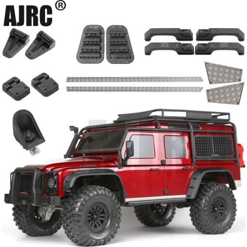 Rubber cover hinged fuel tank door handle plastic air intake grille door scraper for 1/10 RC track TRX4 RC4WD D90 D110 AXIAL SCX
