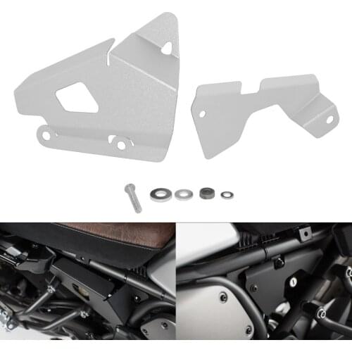 Silver Side Panel Frame Cover Brake Reservoir Guards Protector Set For YAMAHA XSR 700 XSR700 2015 2016 2017 2018 2019 2020 2021