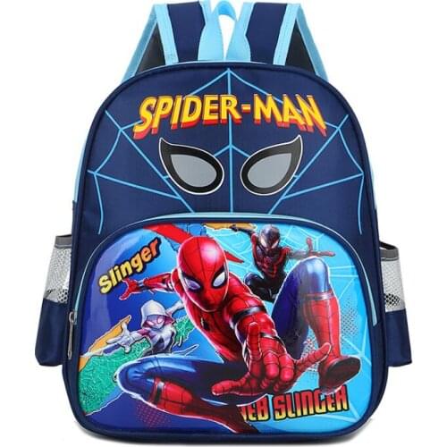 Disney New boys school bag kids children schoolbags Boy Spiderman school Backpack