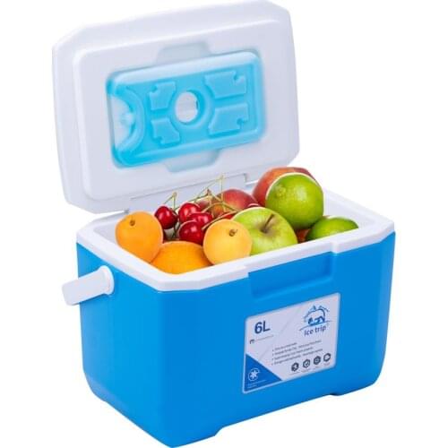 6L Cooler Bag Outdoor Incubator Preservation Portable Refrigerator Box Medicine Box Hermal Food Dinner Container Portable Tote