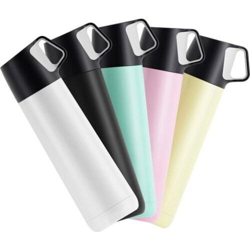Bpa-free 500ml Insulated 5 colors vacuum jazz cup protable my water bottle stainless steel Thermos Flasks kettle cap lid