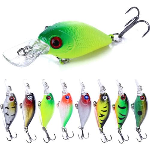 1PCS Crankbait Fishing Lures Hard Bait Swimbait Artificial Bait Pesca Fishing Wobblers 5cm 4.4g Crank Lure