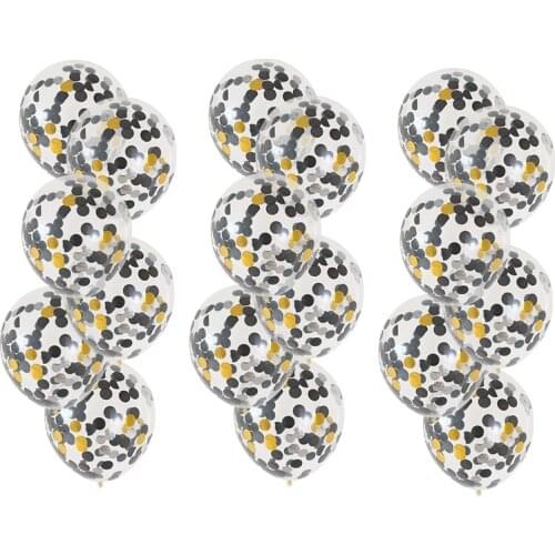 18pcs White Rose Gold Confetti Balloons For Birthday Party Wedding Valentines Day Decoration Kids Toys Helium Air Globos