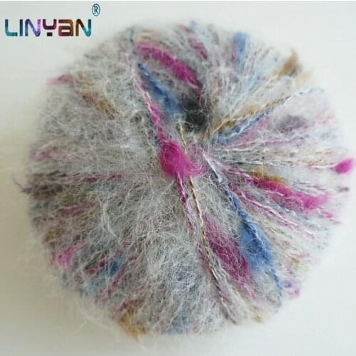 2 pieces *30g Top grad wool crochet Sweater Knitwear Hand Knitting Yarn For Knitting & Crocheting Soft colour mohair chunky zl50