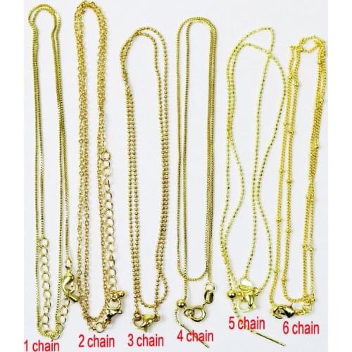 20 pieces Multi kinds chain accessories for pendants accessories choose yourself