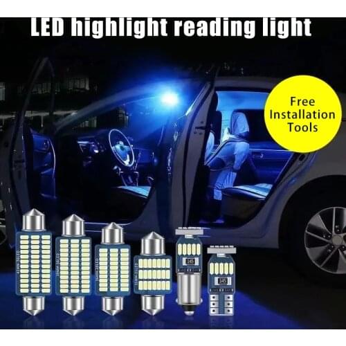 C5W C10W LED Bulb 31mm 36mm 39mm 41mm Festoon Led T10 w5w BA9S Car Interior Light Dome Reading License Plate Lamp 12V Auto White