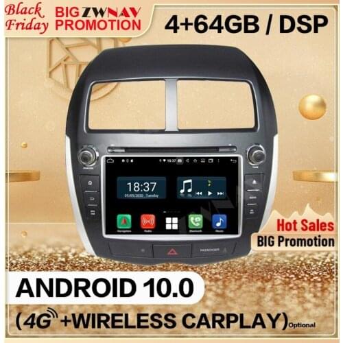 Carplayer 128GB For Mitsubishi ASX 2010 2011 2012 2013 2014 Android Multimedia Player Audio Radio GPS Navi Head Unit Auto Stereo