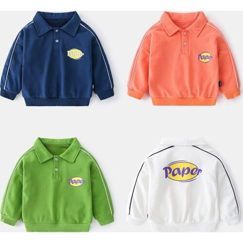 Kids Polo Shirt Cotton Long Sleeve Boys Polo T Shirt Cartoon Animals Cotton Kids Tops Baby Shirt For Kids 2-7year