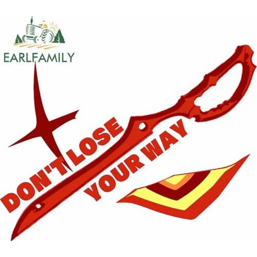 EARLFAMILY 13cm x 10.1cm for Dont Lose Your Way Cartoon Car Stickers Windshield Refrigerator Decal Occlusion Scratch Graphics