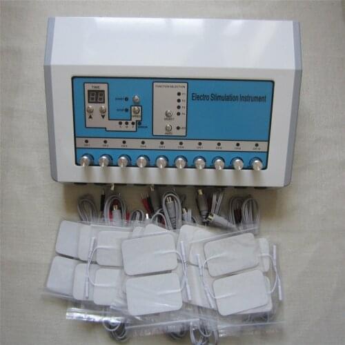 Electrode Muscle Stimulator EMS Russian Wave Self-stick Pads Tens Massage Spa Machine