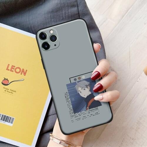 Haikyuu anime manga Sugawara Koushi silicone Phone Case FOR iPhone Se 6 6s 7 8 Plus X Xr Xs 11 12 Mini Pro Max Glass Cover Shell