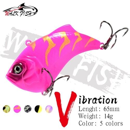 WALK FISH 65MM 14G VIB Vibration Artificial Wobbler Fishing Lures Crankbait Sinking Bait Swimbait Bass Winter Fishing Tackle