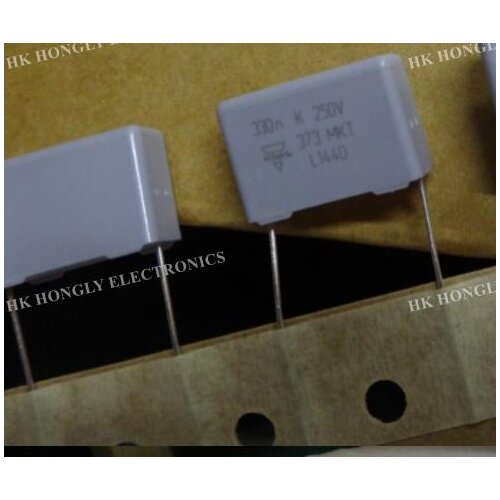 20PCS 330n K 820n J 250V 373 MKT MKT373 0.33UF 0.82UF J=5% K=10% 334 824 P=15MM FILM CAPACITOR