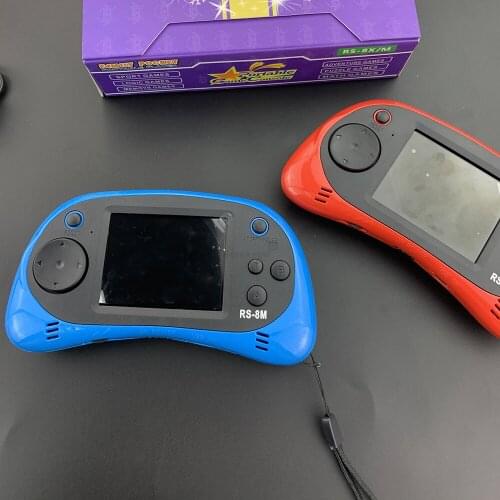 NEW RS-8 Game Console For Kids With Earphone Handheld Portable 16 Bit Retro Children Video Game Player Built-in 42 Games