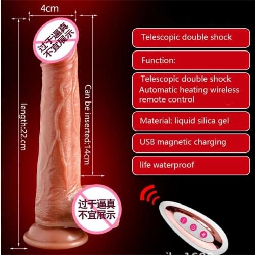 NEW temptationWireless Remote Control Automatic Telescopic Dildo For Women Masturbator Super Soft Silicone Realistic Dildos Sex