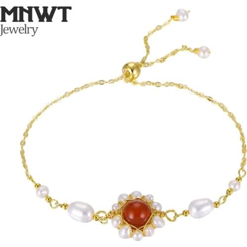 MNWT Handmade Original Baroque Freshwater Cultured Pearl Bracelet Fashion Gold Wire Wound Vintage Ladies Bracelets