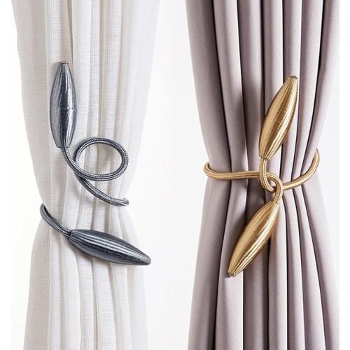 Arbitrary shape strong curtains with plush alloy strap rope curtain baffle curtain rod accessories