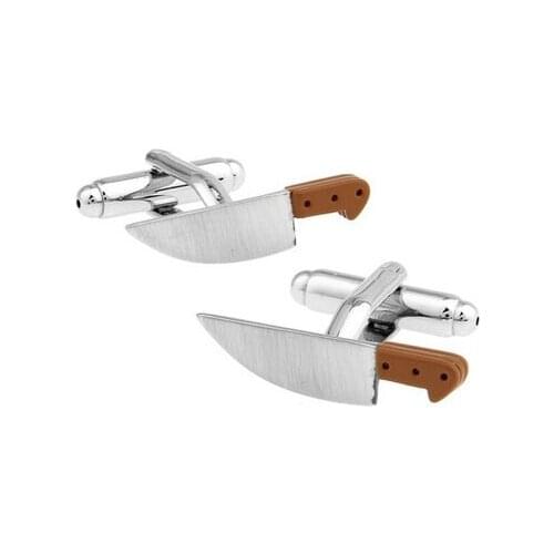 HYX Luxury shirt kitchen knife cufflink for mens Brand cuff buttons cuff links High Quality abotoaduras Jewelry