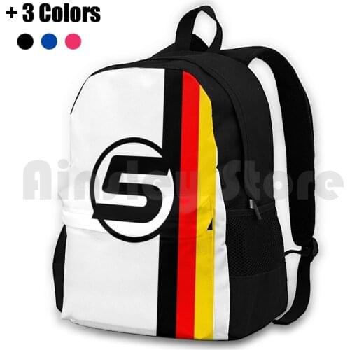 Vettel 5-Helmet Design Outdoor Hiking Backpack Waterproof Camping Travel World Michael Schumacher Fernando Alonso Kimi Kimi Seb