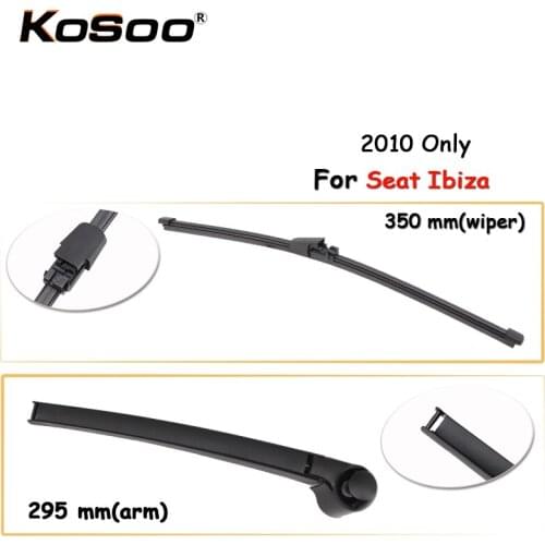 KOSOO Auto Rear Window Windshield Wiper Blades Arm Car Wiper Blade For Seat Ibiza,350mm (2010 Only),Car Accessories Styling