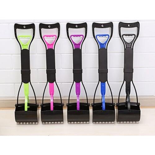 Pet Pooper Scooper Dog Poop Foldable Scooper Jaw Pet Poop Scoop Shovel Pick up Long Handle Waste Picker Dog Outdoor Clean Tools