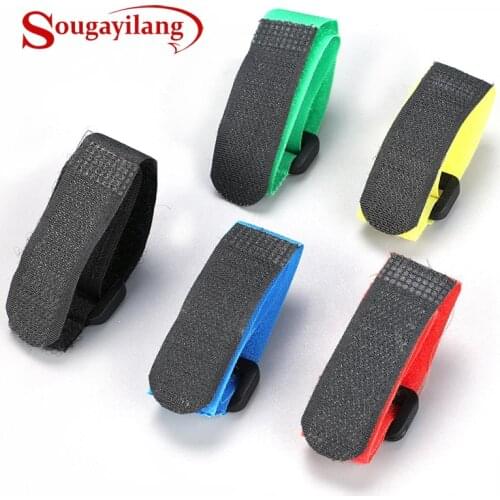 Sougayilang 5pcs Rotary Fishing Rod Lacing Bracket Top Quality Reusable Fishing Gear Retention Rope