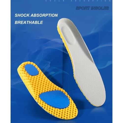 Orthopedic Insoles Sport Running Boots Inserts Breathable Damping Deodorization Memory Foam Men Women Shoes Pad