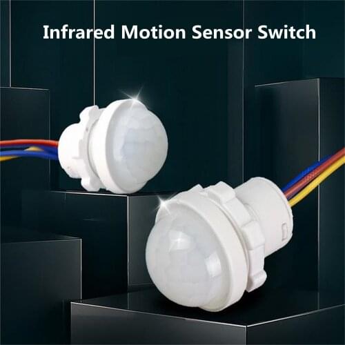PIR Sensor Detector Smart Switch 110V 220V LED PIR Infrared Motion Sensor Detection Automatic Sensor Light Switch