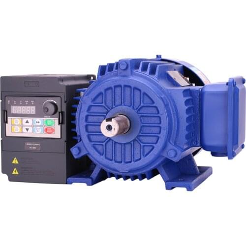 0.37KW/0.55KW/0.75KW/1.1KW/1.5KW2.2KW/3KW/ 940RPM/1400RPM/2800RPM vector inverter speed control three-phase motor + inverter