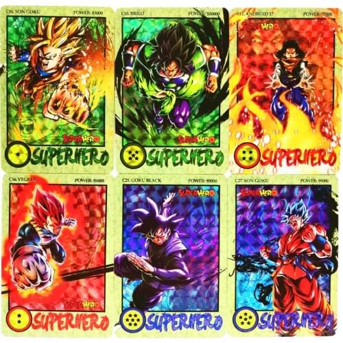 27pcs/set Super Saiyan Dragon Ball Z Ink Relief Heroes Battle Card Ultra Instinct Goku Vegeta Game Collection Cards