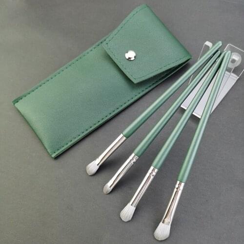 4 PCS Makeup Brush Eye Shadow Brush Eyebrow Portable Storage Powder Blush Face Eye Mini Color Makeup Brushes Beauty Tools