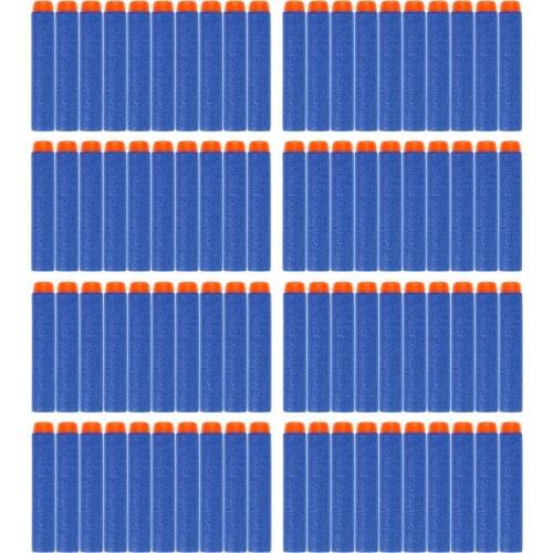 50pcs For Nerf Bullets Soft Hollow Hole Head 7.2cm Refill Darts Toy Gun Bullets for Nerf Series Blasters Xmas kid Gifts